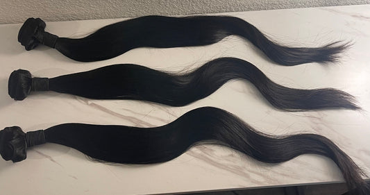 Grade 12a 22" Straight Bundles Pack of 3 - Hair Extensions