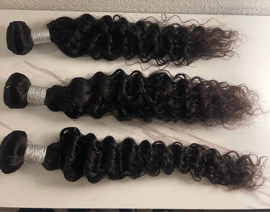 grade 12a 22" deep wave bundles pack of 3