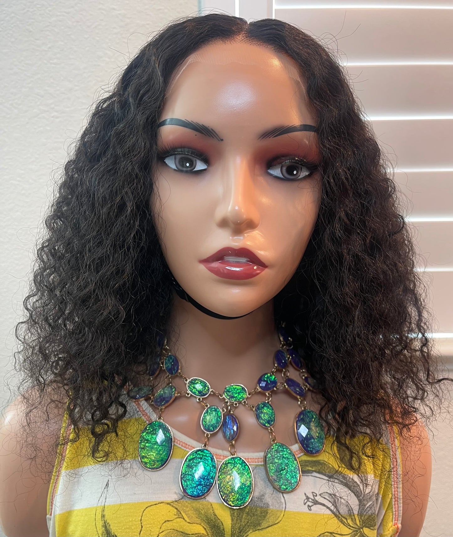 Pixie curly human hair wig